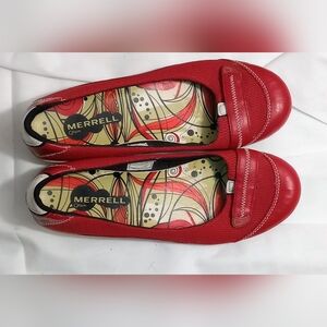 Merrell Women's Jazzy Spring Red Ballerina Flat Loafers Size 8M